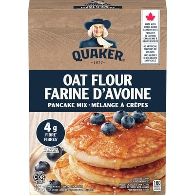 Quaker Farine d'avoine mélange à crêpes  725 g, 1,10 $/100g