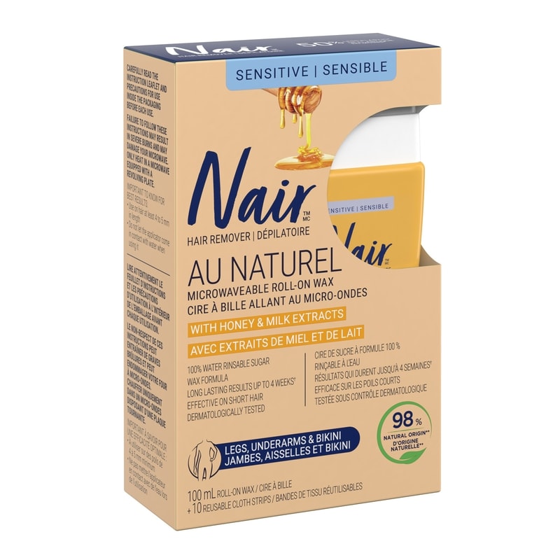 Au Naturel Roll-On Wax Remover for Legs, Underarms & Bikini