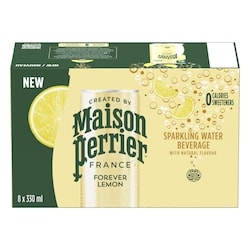 Maison Perrier Sparkling Water Beverage Forever Lemon 8x330.0 ml, $0.38/100ml