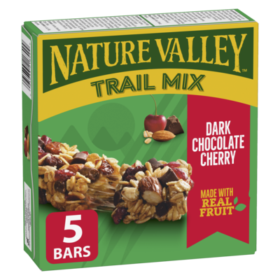 Nature Valley Trail Mix Chewy Grain Bar Dark Chocolate Cherry 175 g, $2.14/100g