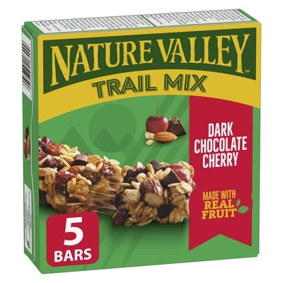 Nature Valley Trail Mix Chewy Grain Bar Dark Chocolate Cherry 175 g, $2.28/100g