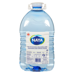 Naya Eau déminéralisée 4 l, 0,06 $/100ml