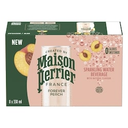 Maison Perrier Sparkling Water Beverage Forever Peach 8x330.0 ml, $0.38/100ml