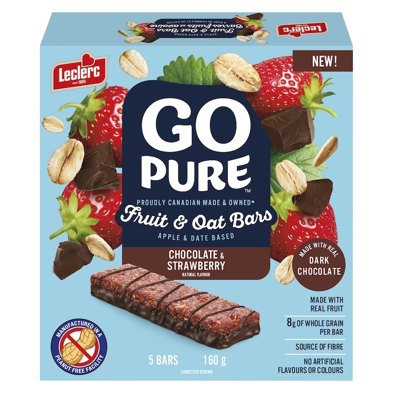 Go Pure Fruit & Oats Bars, Chocolate & Strawberry