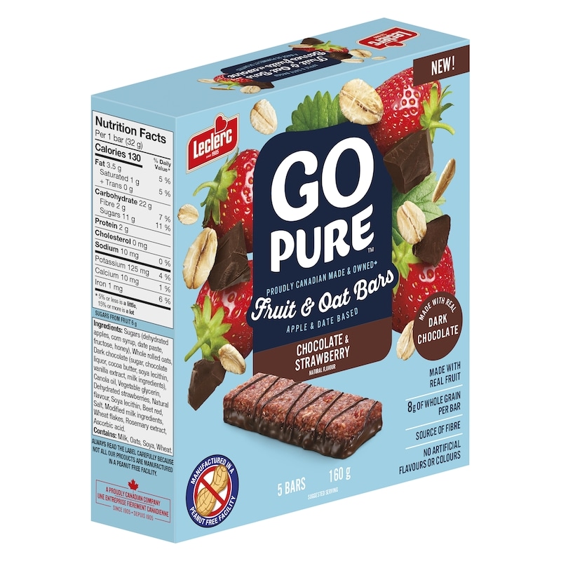 Go Pure Fruit & Oats Bars, Chocolate & Strawberry