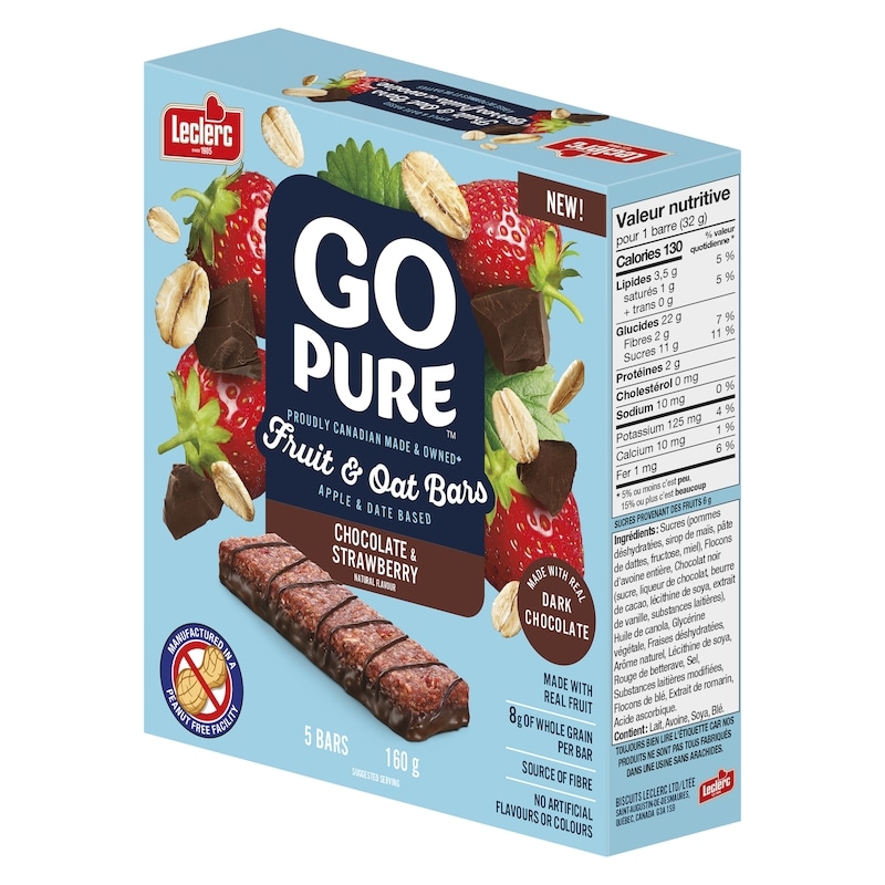 Go Pure Fruit & Oats Bars, Chocolate & Strawberry