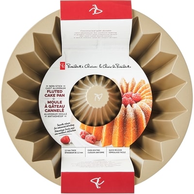 President's Choice Fluted Cake Pan Non-Stick Cast Aluminum 1 ea, $26.00/1ea