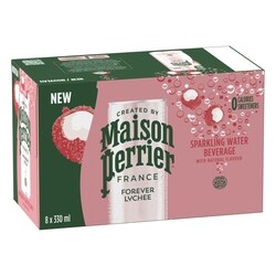 Maison Perrier Sparkling Water Beverage Forever Lychee - 8x330.0