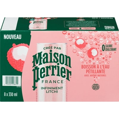 Maison Perrier Boisson à l’eau pétillante infiniment litchi paquet de 8 8x330.0 ml, 0,30 $/100ml