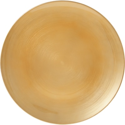 Life at Home Assiette de présentation à bord incurvé – or 1 ea, 4,00 $/1ch