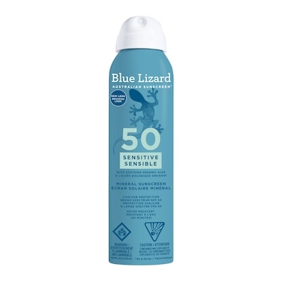 Blue Lizard Mineral Sunscreen Spray Sensitive Spf 50 142 g, $14.78/100g