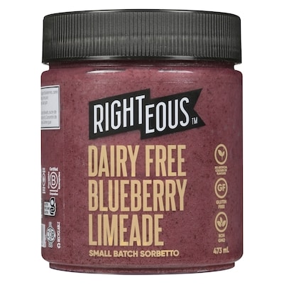 Small Batch Sorbetto Dairy Free Blueberry Limeade