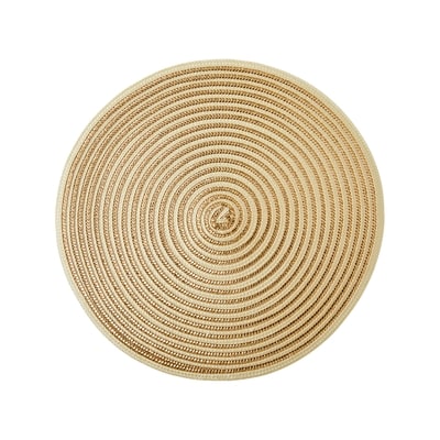Everyday Essentials Round Lurex Placemat - Gold 1 ea, $5.00/1ea