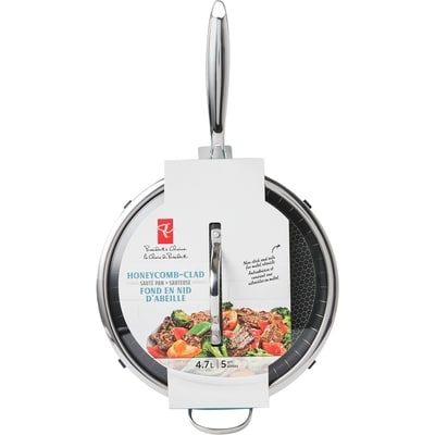 President's Choice Honeycomb-Clad Sauté Pan 2 Piece Set  1 ea, $52.00/1ea