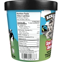 Ben & Jerry's Ice Cream Sammie with Fairtrade Ingredients - 473 ml