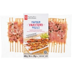 President's Choice Chicken Yakitori 480 g, $3.96/100g