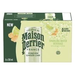 Maison Perrier Sparkling Water Beverage Forever Ginger Lime 8x330.0 ml, $0.38/100ml
