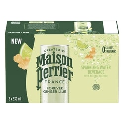 Maison Perrier Sparkling Water Beverage Forever Ginger Lime 8x330.0 ml, $0.32/100ml