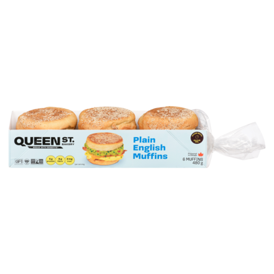 Queen St. Bakery Superfood English Muffins Original 480 g, $1.98/100g