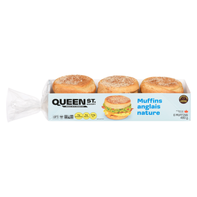 Queen St. Bakery Superfood muffins anglais originale 480 g, 1,98 $/100g