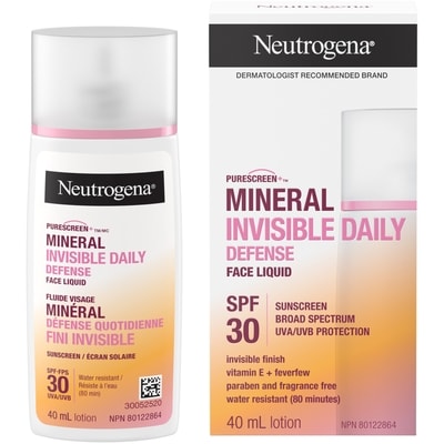 Neutrogena Invisible Daily Defense Face Liquid SPF 30 40 ml, $44.98/100ml