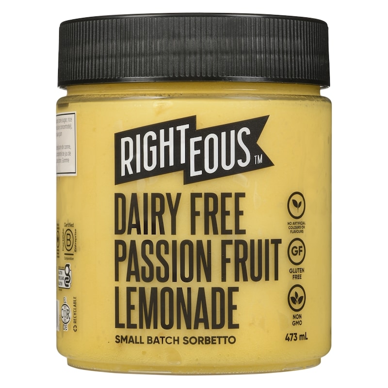 Small Batch Sorbetto Dairy Free Passion Fruit Lemonade