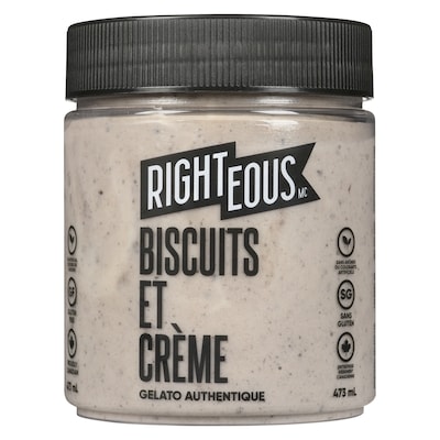 Gelato authentique biscuits et crème