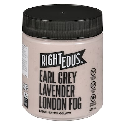 Righteous Small Batch Gelato Earl Grey Lavender London Fog 473 ml, $1.58/100ml