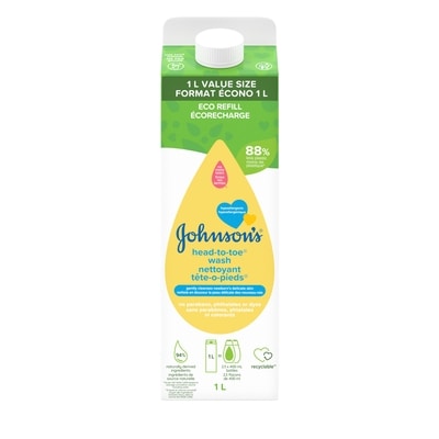 Johnsons Écorecharge du nettoyant Tête-O-Pieds 1 l, 1,10 $/100ml