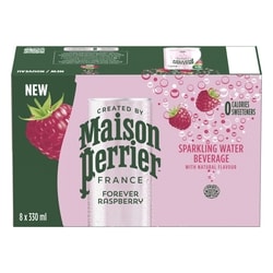 Sparkling Water Beverage Forever Raspberry, 8-Pack