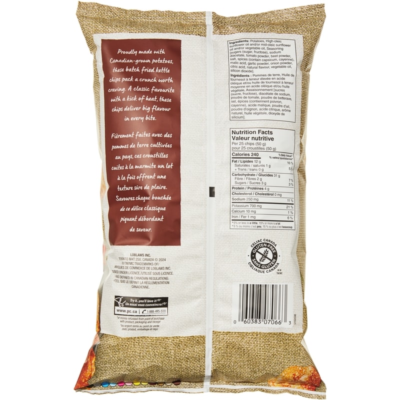 Spicy Ketchup Flavour Kettle Cooked Potato Chips