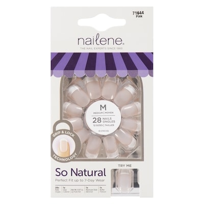 Nailene So Natural Nails, Medium 71644 Pink 1 ea, $6.99/1ea