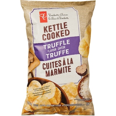 President's Choice Kettle Cooked Truffle Flavoured Potato Chips 200 g, $1.25/100g