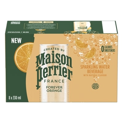 Maison Perrier Sparkling Water Beverage Forever Orange, 8-Pack 8x330.0 ml, $0.34/100ml