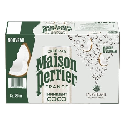 Maison Perrier Infiniment Coco, boisson à l’eau pétillante 8x330.0 ml, 0,26 $/100ml