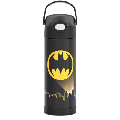Thermos Bouteille d'hydratation isolée sous vide en acier inoxydable avec poignée sous caution - Batman 1 ea, 25,00 $/1ch