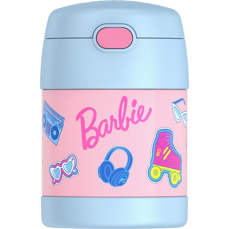 Stainless Steel Vacuum Insulated Food Jar with Spoon - Barbie