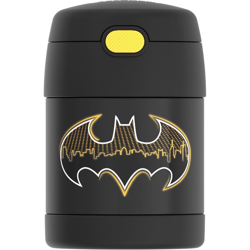 Stainless Steel Vacuum Insulated Food Jar with Spoon - Batman