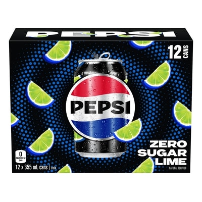 Pepsi Zero Sugar Lime Cola 12x355.0 ml, $0.21/100ml