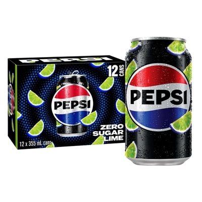 Pepsi Sans Sucre Citron Vert Cola 12x355.0 ml, 0,21 $/100ml