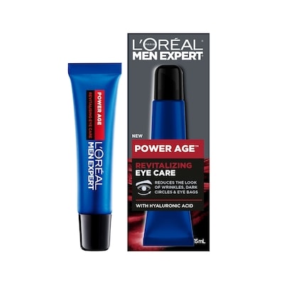 L'Oreal Paris Men Expert Power Age Revitalizing Eye Care, with Hyaluronic Acid 15 ml, $126.60/100ml