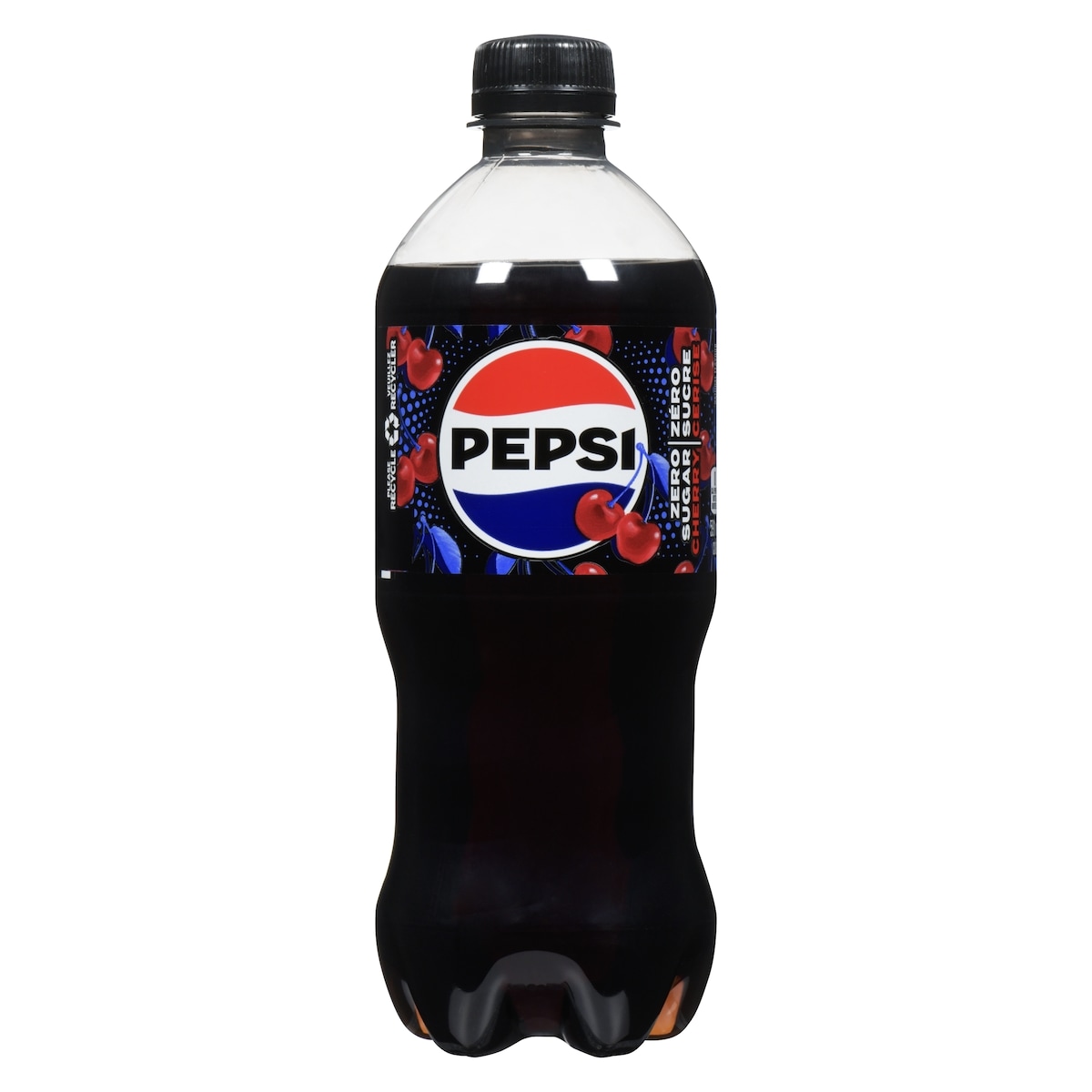 Pepsi Cola cerise zéro sucre 591 ml, 0,47 $/100ml