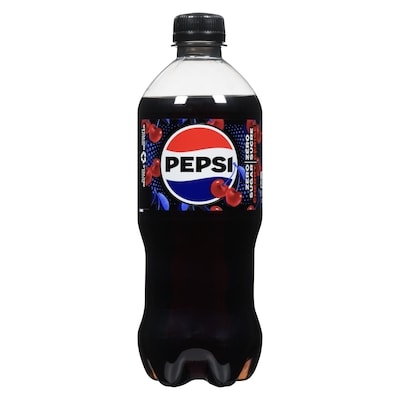 Pepsi Cola cerise zéro sucre 591 ml, 0,47 $/100ml