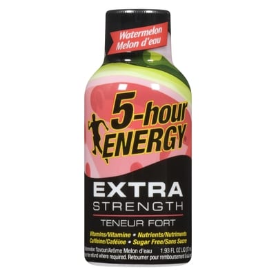 5-hour ENERGY Teneur fort arôme melon d'eau, cas 12x57.0 ml, 5,70 $/100ml
