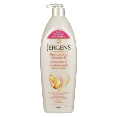 Jergens 24 Hour Moisturizer Revitalizing Vitamin E 775 ml, $1.48/100ml