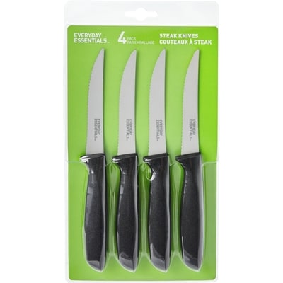 Everyday Essentials Steak Knives 4 Pack 1 ea, $10.00/1ea