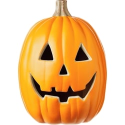 Décoration de citrouille de grande taille - orange 