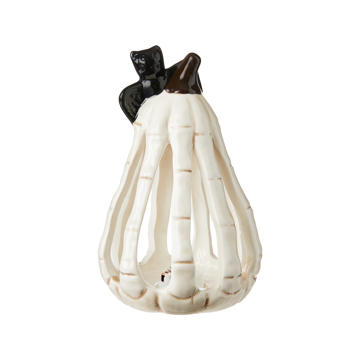 null Décoration en céramique en forme de main de mort avec lumière à DEL – chauve-souris 1 ea, 17,00 $/1ch
