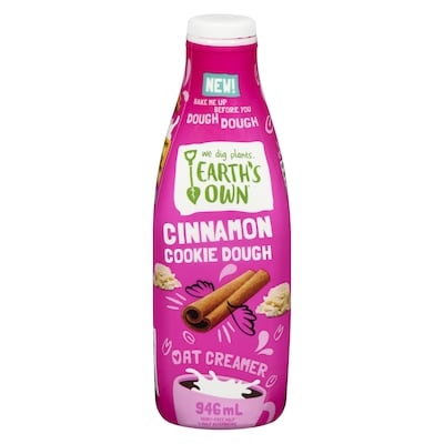 Earth's Own Dairy-Free Half & Half Cinnamon Cookie Dough Oat Creamer 946 ml, $0.74/100ml