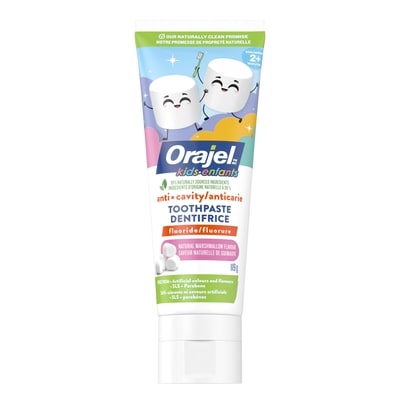 Orajel Anti-Cavity Toothpaste Fluoride Natural Marshmallow Flavour Kids 2+ Years 119 g, $6.29/100g